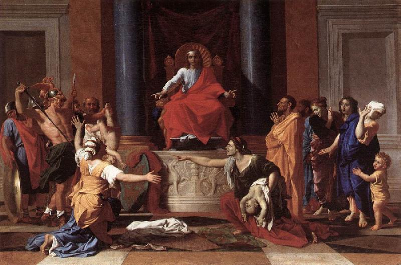 POUSSIN, Nicolas The Judgment of Solomon ag France oil painting art